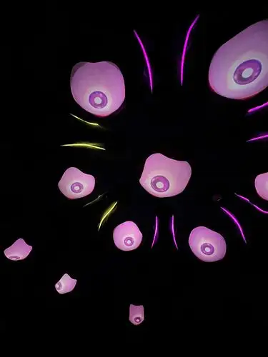 Lost in the hypnotic pink gaze.